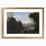 Baroque Landscape Wall Art - Serene Countryside Scene in Classic Style
