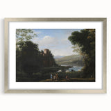 Baroque Landscape Wall Art - Serene Countryside Scene in Classic Style