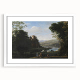 Baroque Landscape Wall Art - Serene Countryside Scene in Classic Style