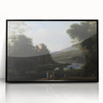 Baroque Landscape Wall Art - Serene Countryside Scene in Classic Style