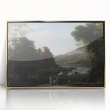 Baroque Landscape Wall Art - Serene Countryside Scene in Classic Style