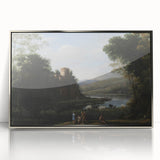 Baroque Landscape Wall Art - Serene Countryside Scene in Classic Style