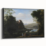 Baroque Landscape Wall Art - Serene Countryside Scene in Classic Style