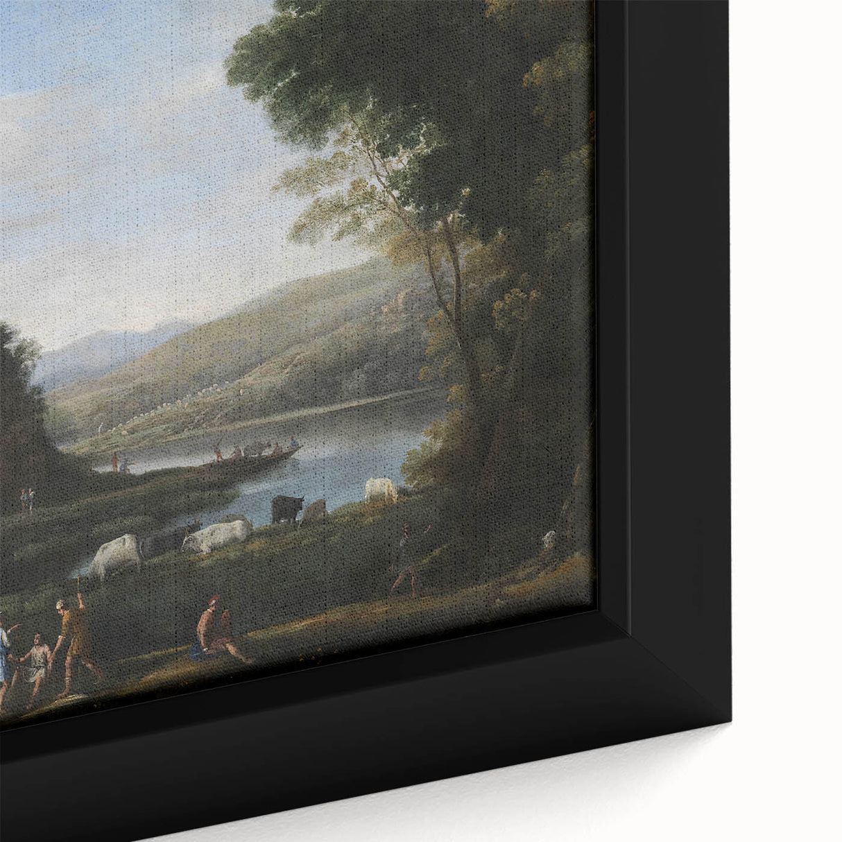 Baroque Landscape Wall Art - Serene Countryside Scene in Classic Style