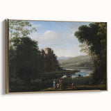 Baroque Landscape Wall Art - Serene Countryside Scene in Classic Style