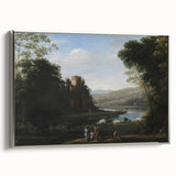Baroque Landscape Wall Art - Serene Countryside Scene in Classic Style