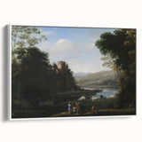 Baroque Landscape Wall Art - Serene Countryside Scene in Classic Style