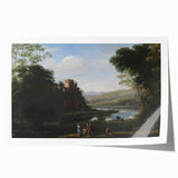 Baroque Landscape Wall Art - Serene Countryside Scene in Classic Style
