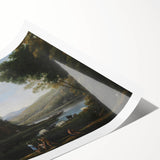 Baroque Landscape Wall Art - Serene Countryside Scene in Classic Style