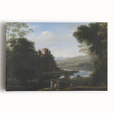 Baroque Landscape Wall Art - Serene Countryside Scene in Classic Style