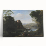 Baroque Landscape Wall Art - Serene Countryside Scene in Classic Style