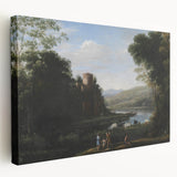 Baroque Landscape Wall Art - Serene Countryside Scene in Classic Style