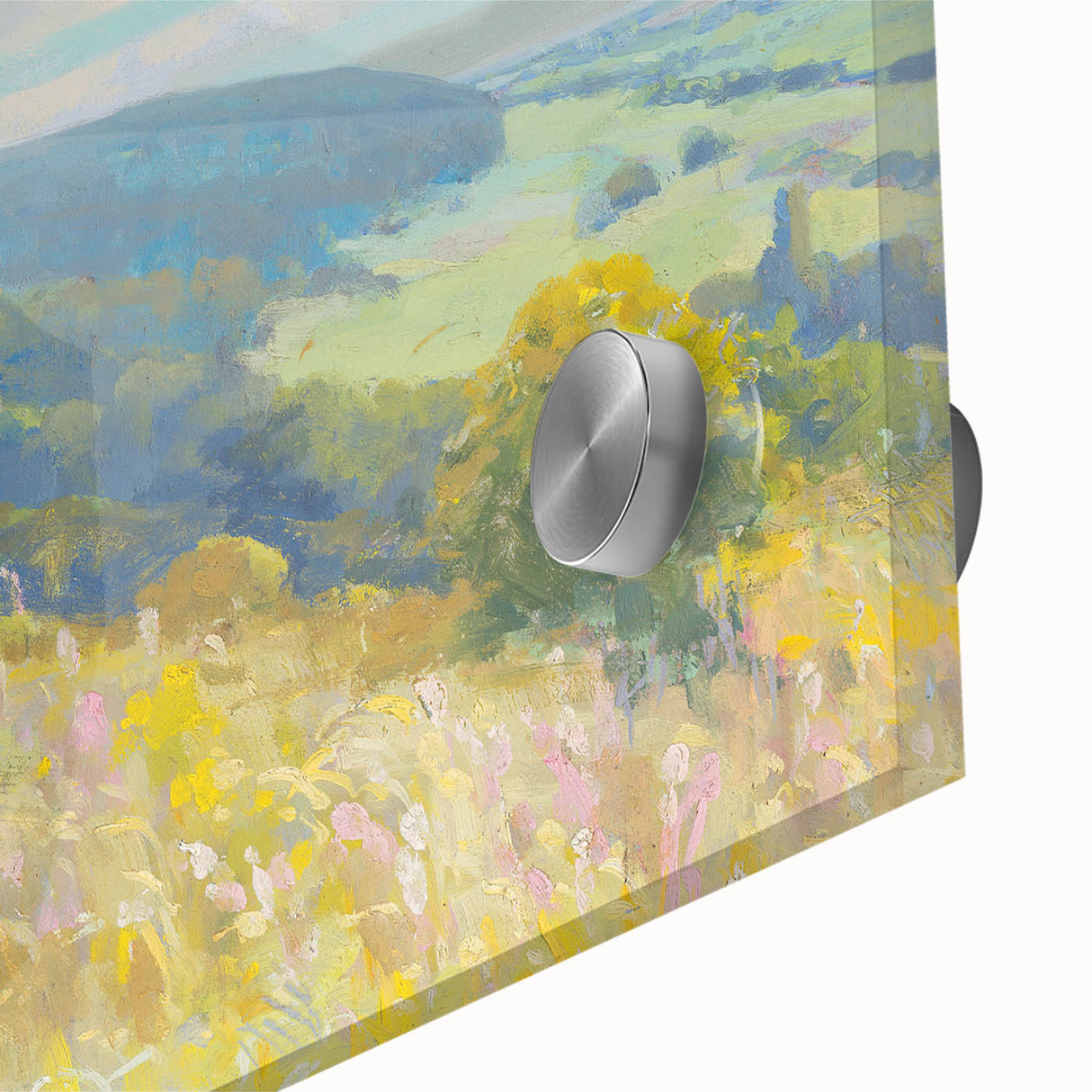 Impressionist Landscape - Rolling Hills by Lajos Csordák Print