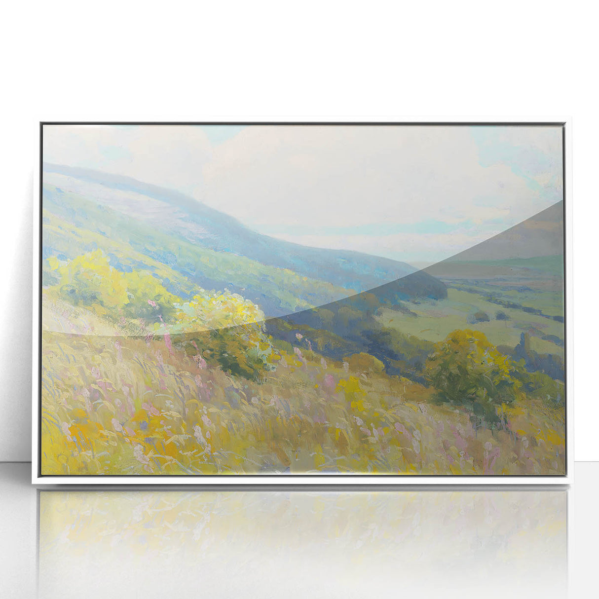 Impressionist Landscape - Rolling Hills by Lajos Csordák Print