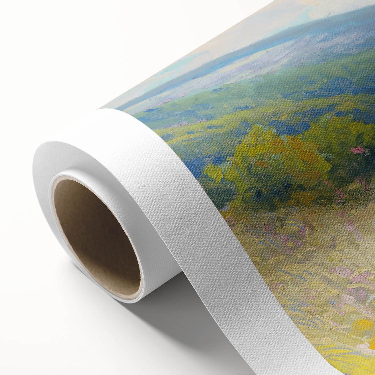 Impressionist Landscape - Rolling Hills by Lajos Csordák Print