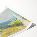Impressionist Landscape - Rolling Hills by Lajos Csordák Print