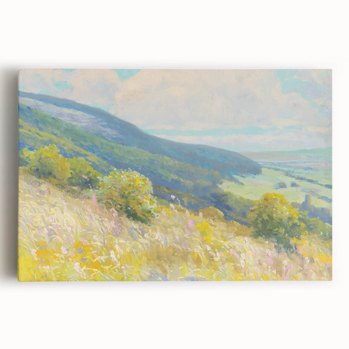 Impressionist Landscape - Rolling Hills by Lajos Csordák Print