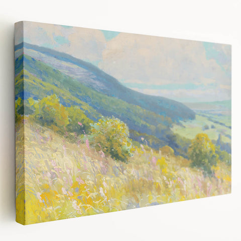 Impressionist Landscape - Rolling Hills by Lajos Csordák Print