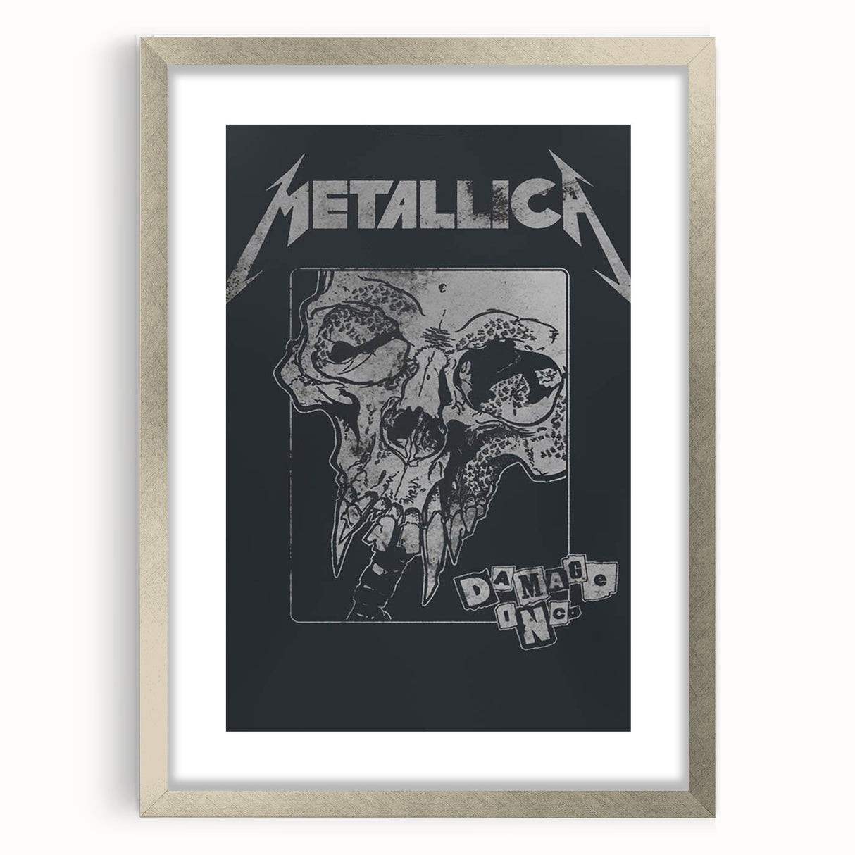 Metallica Damage Inc. Poster - Retro Metal Wall Art