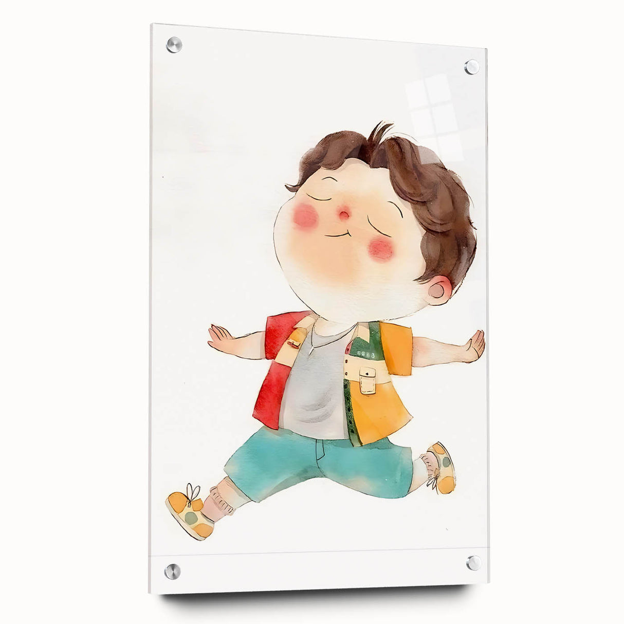 Joyful Child Girls Room Wall Art - Playful & Colorful Kids Decor
