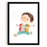 Joyful Child Girls Room Wall Art - Playful & Colorful Kids Decor
