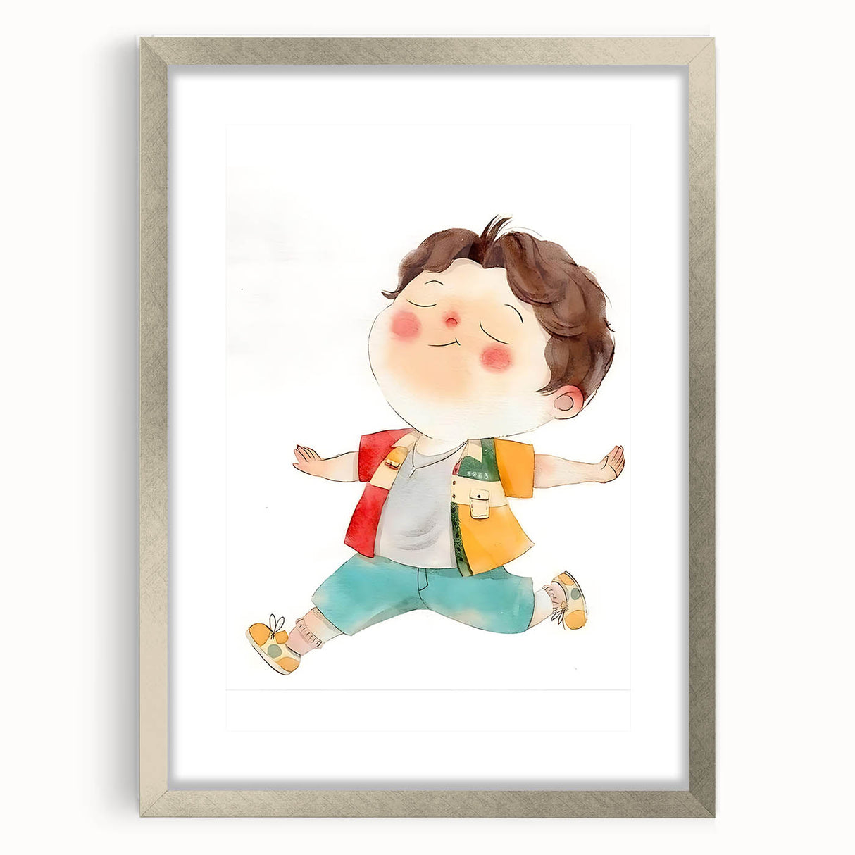 Joyful Child Girls Room Wall Art - Playful & Colorful Kids Decor