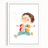 Joyful Child Girls Room Wall Art - Playful & Colorful Kids Decor