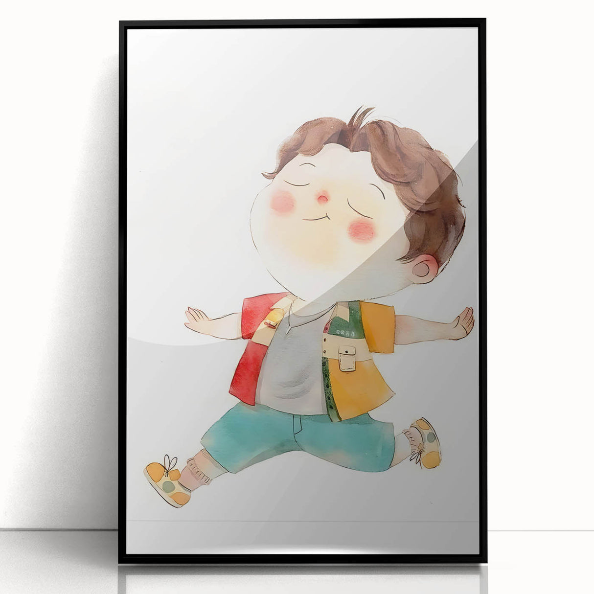 Joyful Child Girls Room Wall Art - Playful & Colorful Kids Decor