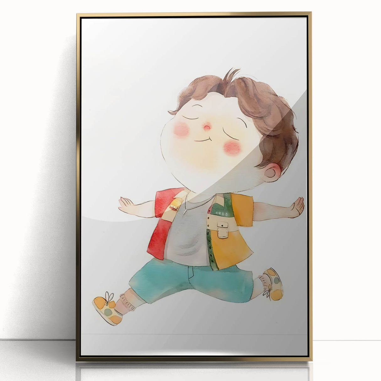 Joyful Child Girls Room Wall Art - Playful & Colorful Kids Decor