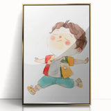 Joyful Child Girls Room Wall Art - Playful & Colorful Kids Decor