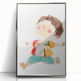 Joyful Child Girls Room Wall Art - Playful & Colorful Kids Decor