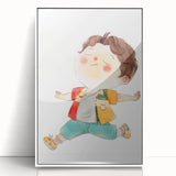 Joyful Child Girls Room Wall Art - Playful & Colorful Kids Decor