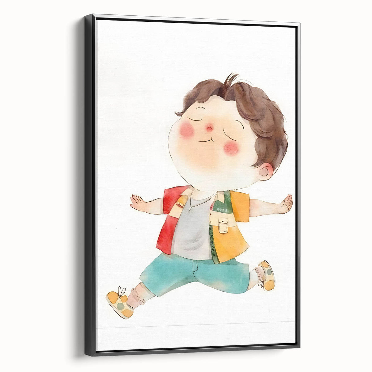 Joyful Child Girls Room Wall Art - Playful & Colorful Kids Decor