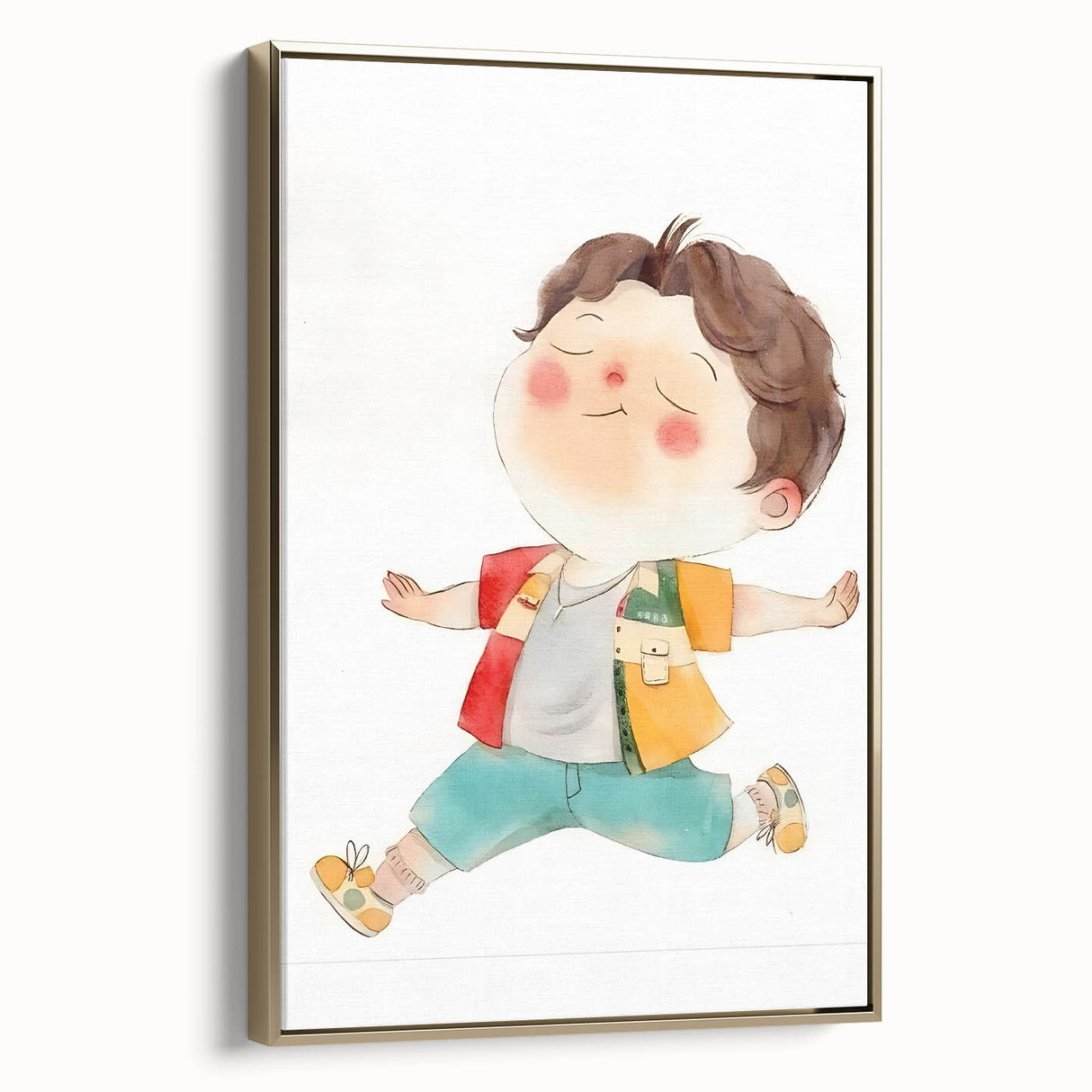 Joyful Child Girls Room Wall Art - Playful & Colorful Kids Decor