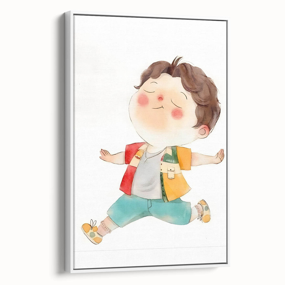 Joyful Child Girls Room Wall Art - Playful & Colorful Kids Decor