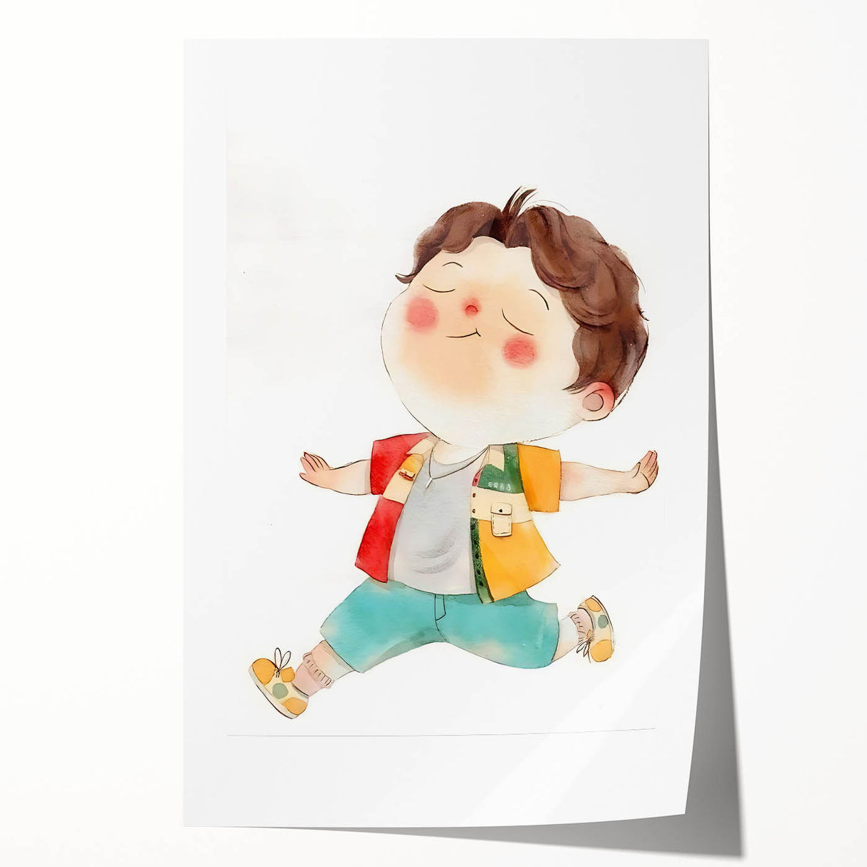 Joyful Child Girls Room Wall Art - Playful & Colorful Kids Decor