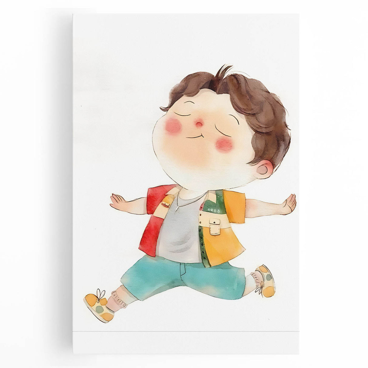 Joyful Child Girls Room Wall Art - Playful & Colorful Kids Decor