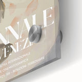 Close-up of an abstract figurative acrylic painting on glass, showcasing vibrant colors and intricate details, perfect for modern home decor accents.