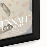 Abstract figurative framed canvas art showcasing vibrant colors and intricate patterns, perfect for modern home decor or artistic spaces. The close-up highlights the texture and depth of the design, making it a striking focal point for any room.