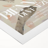 Abstract figurative wall art on rolled canvas, showcasing vibrant colors and dynamic shapes, ideal for modern decor. Packaged securely in a cardboard tube for safe delivery.