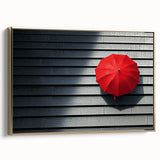 Framed abstract landscape canvas art with gold accents, showcasing a modern design in a stylish side view, perfect for contemporary home decor.