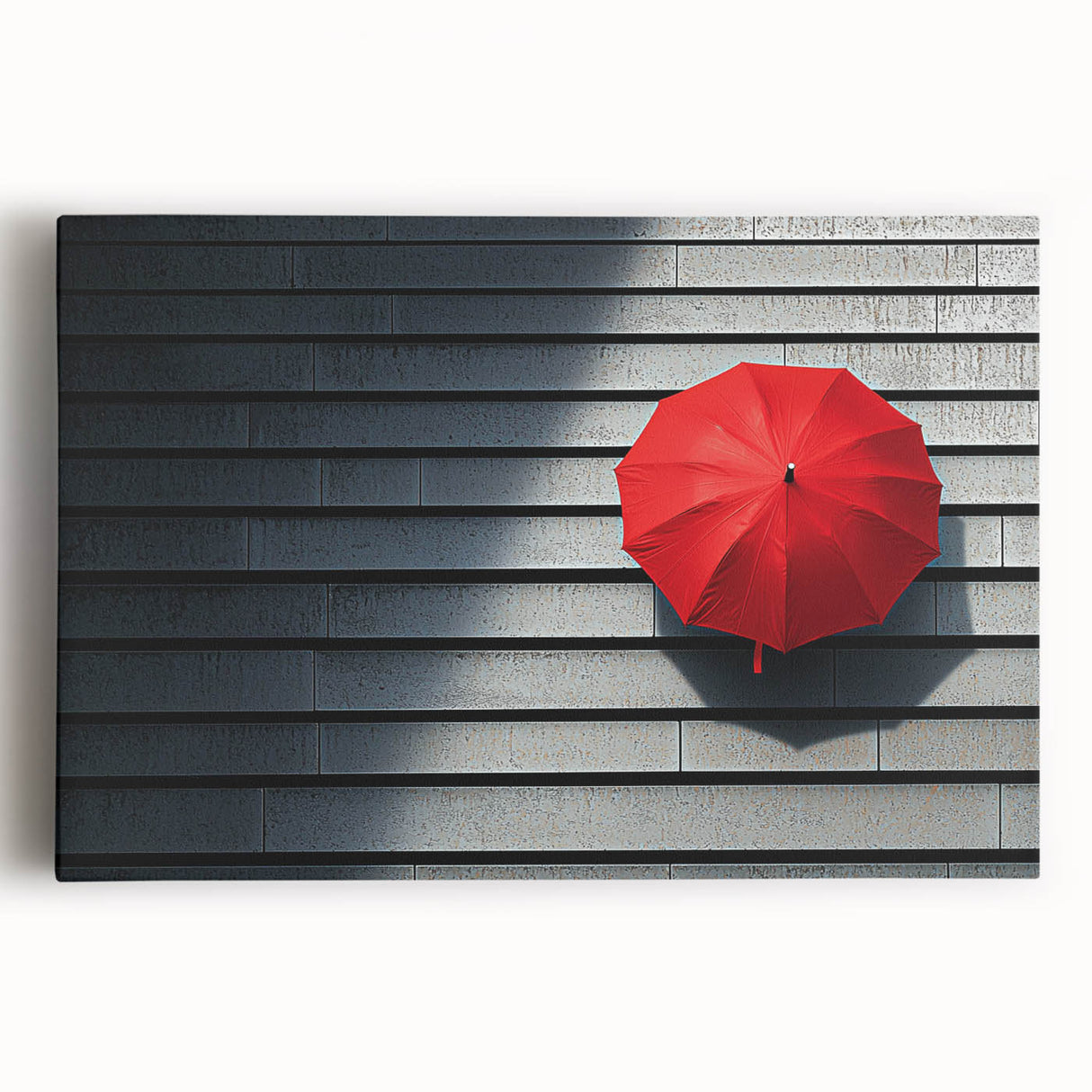 Abstract landscape canvas art showcasing vibrant colors and dynamic shapes, perfect for modern home decor. The stretched canvas is designed to enhance any interior space while adding a touch of artistic flair.