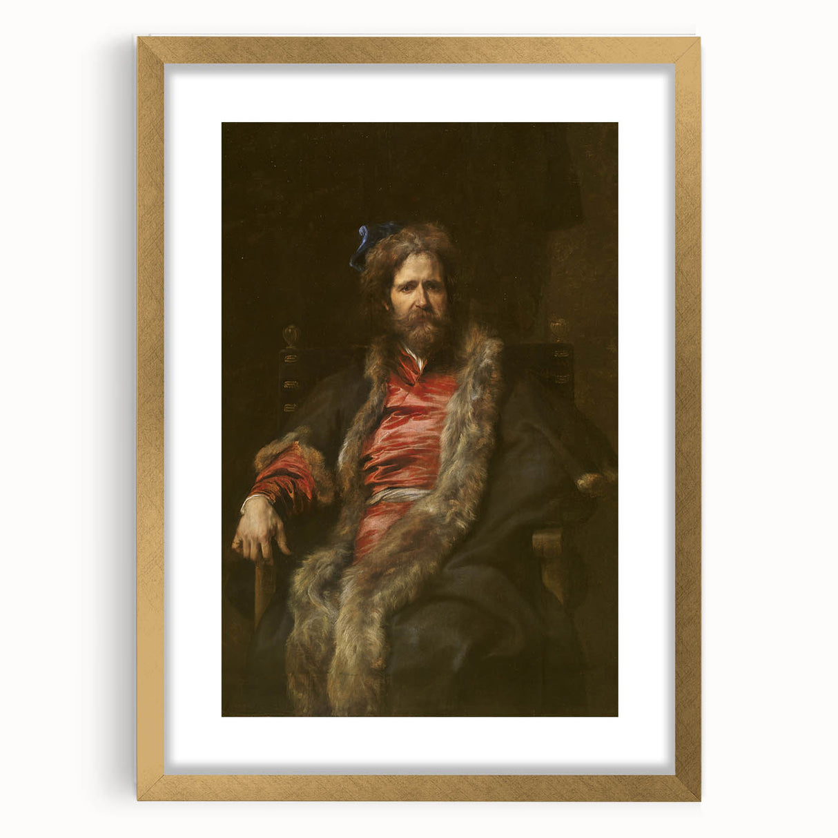 Baroque Art Portrait Wall Art – Classic Artistic Elegance