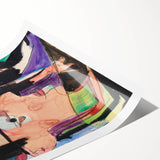 Expressionist Art - Vibrant Self-Portrait in Abstract Style