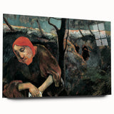 Contemplative Figure Wall Art - Dark Modern Expressionist Decor