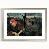 Contemplative Figure Wall Art - Dark Modern Expressionist Decor