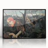 Contemplative Figure Wall Art - Dark Modern Expressionist Decor