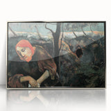 Contemplative Figure Wall Art - Dark Modern Expressionist Decor