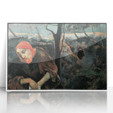 Contemplative Figure Wall Art - Dark Modern Expressionist Decor