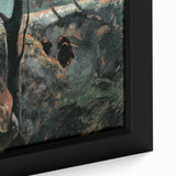 Contemplative Figure Wall Art - Dark Modern Expressionist Decor